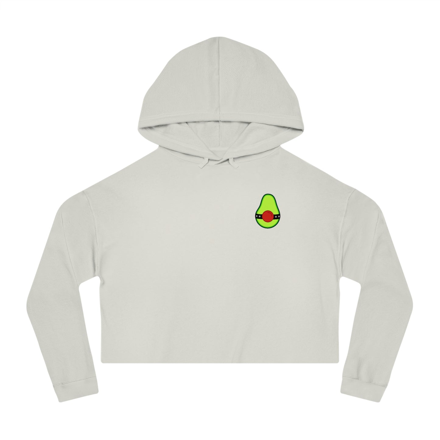 Avocado Cropped Hooded Sweatshirt