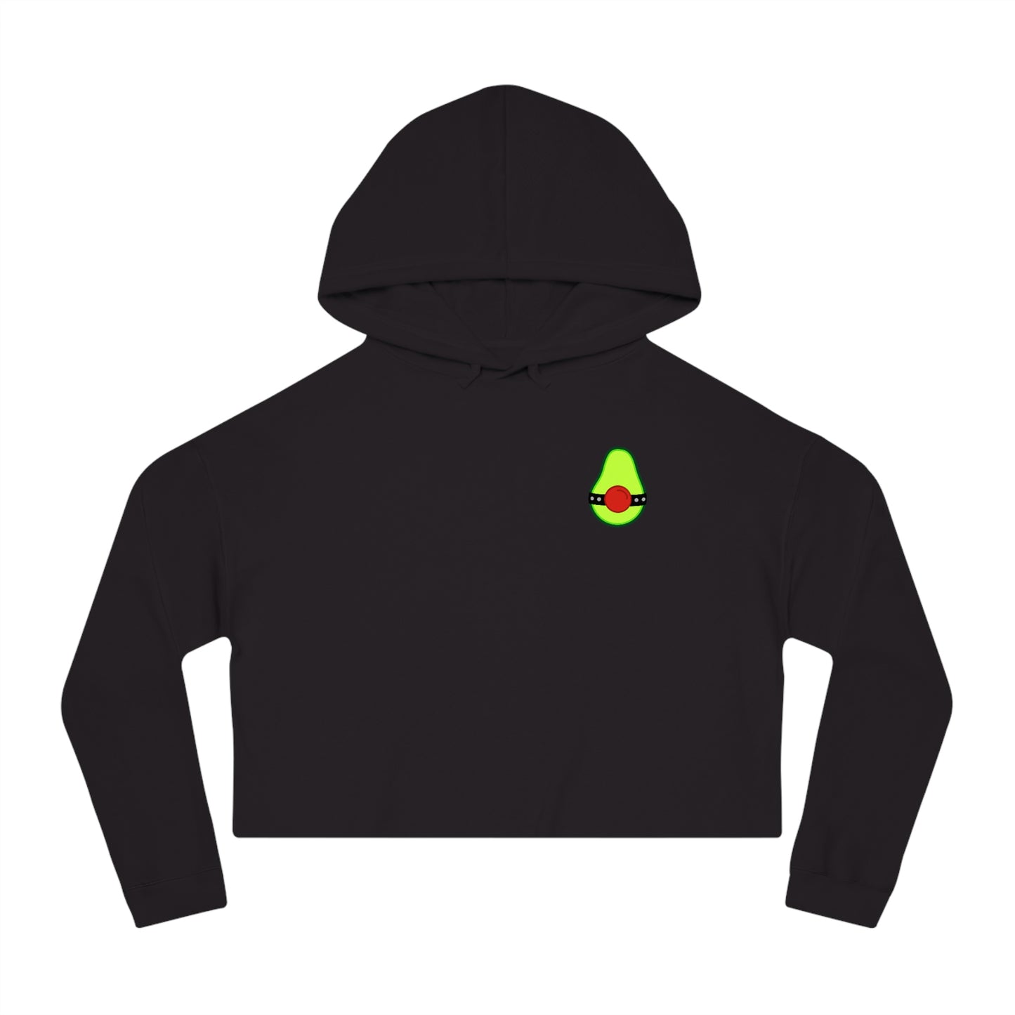 Avocado Cropped Hooded Sweatshirt