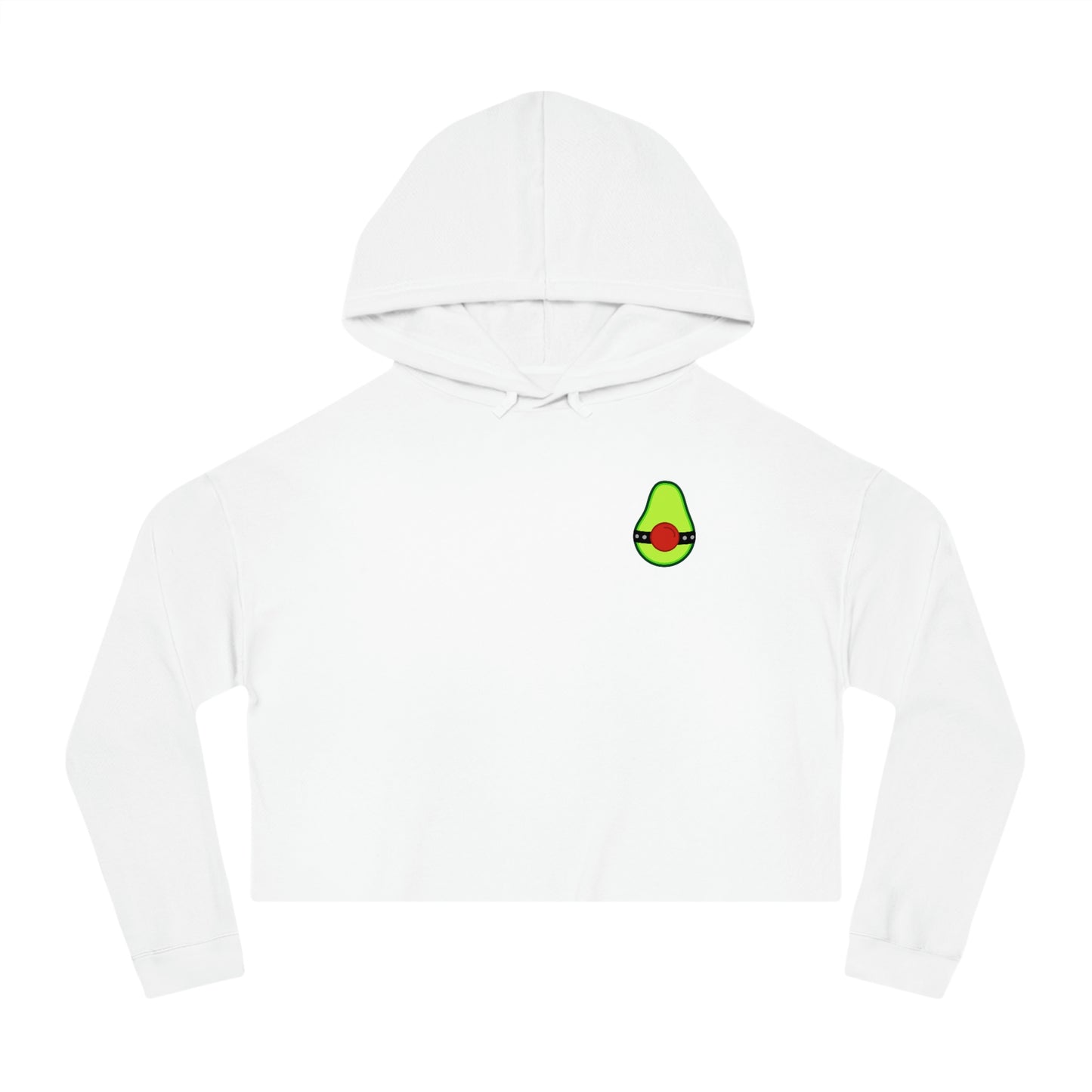 Avocado Cropped Hooded Sweatshirt